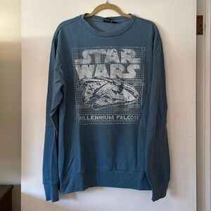 NWT Licensed Star Wars Millennium Falcon Graphic Crewneck Sweatshirt Size Medium